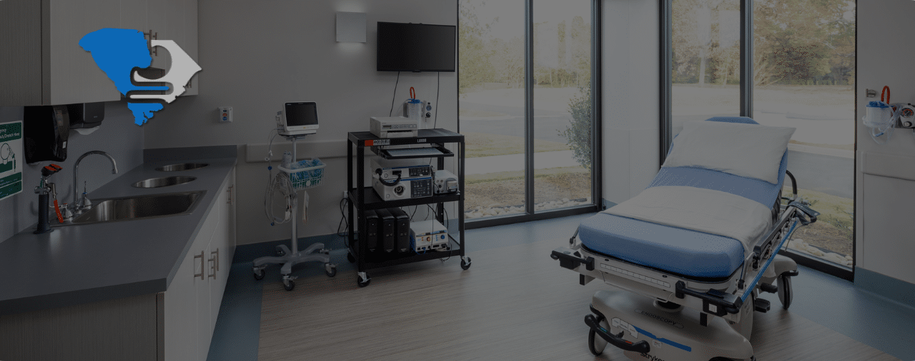 a patient room inside a gastroenterologist office